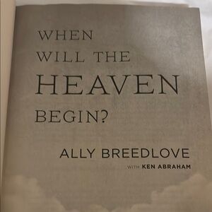 'When Will the Heaven Begin?' Decorative Book
